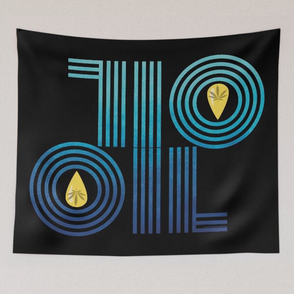 Item preview, 710 Oil Dabs (blue gradient) designed and sold by YomeHayin.
