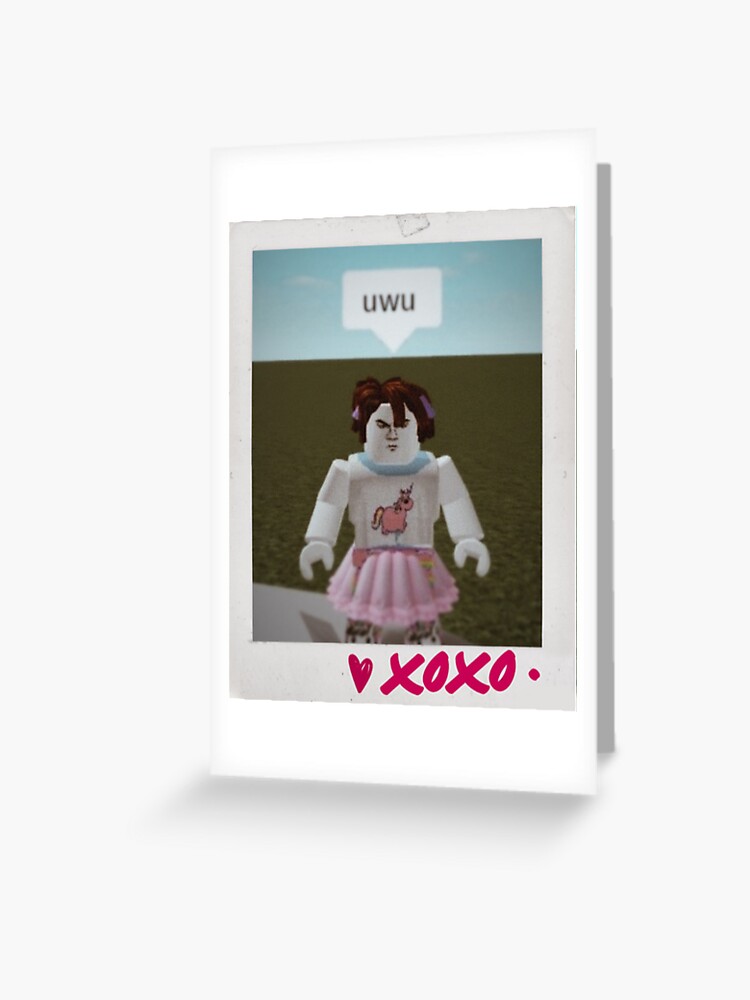 Roblox Bacon Hair Greeting Card for Sale by KweenFlop