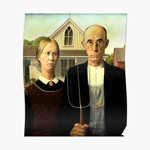 famous art couple with pitchfork