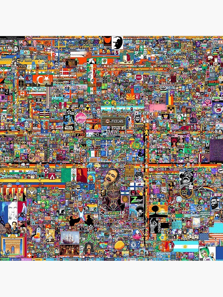 "Reddit r/place Pixel Art" Poster for Sale by Depthds Redbubble