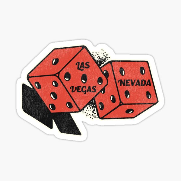 Las Vegas Cards And Dice Nevada Sticker - U.S. Custom Stickers