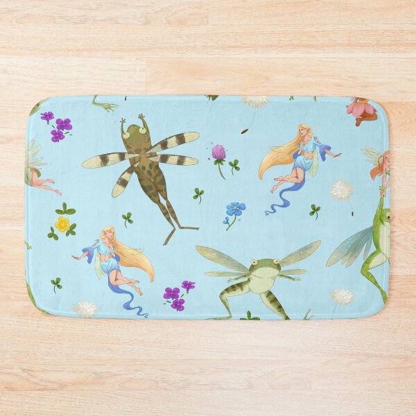 Item preview, Faeries and flying frogs | light blue designed and sold by Maysoulrose.