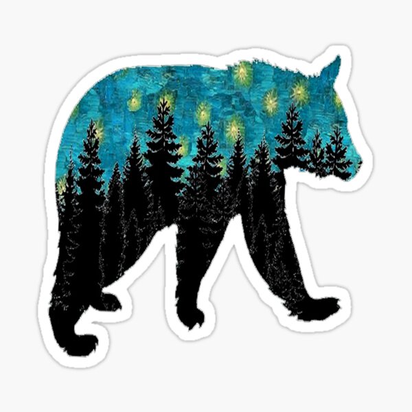 Evening with Fireflies Sticker