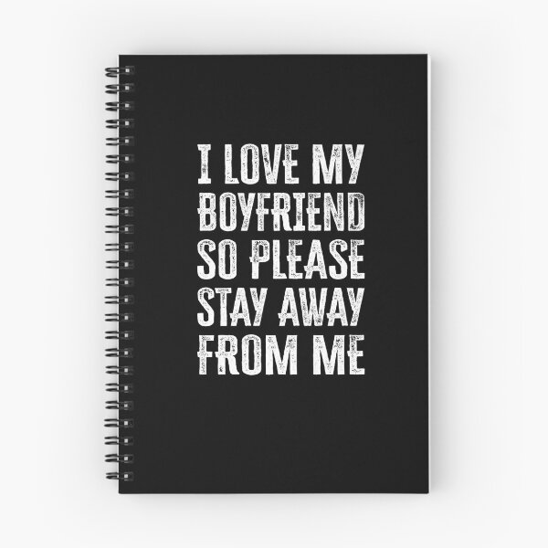 Item preview, I Love My boyfriend So Please Stay Away From Me Premium T-Shirt designed and sold by shop   luisant.