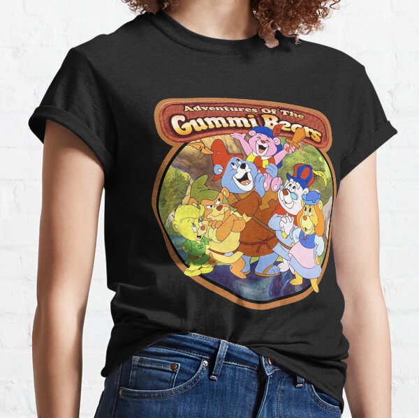 Disney Adventures of the Gummi Bears Retro - Short Sleeve Cotton T-Shirt  for Adults -Customized-Sunflower