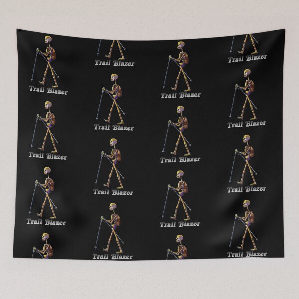Item preview, Hiking Skelly "Trail Blazer" design designed and sold by PonyPoison.