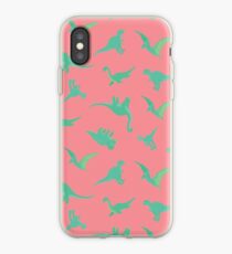 ROSA DINOSAURIER-MUSTER iPhone-Hülle & Cover