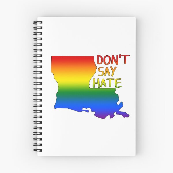 Item preview, Don't Say Hate - Oppose Don't Say Gay - Rainbow Louisiana Silhouette - LGBTQIA2S+ designed and sold by SayWhatYouFeel.