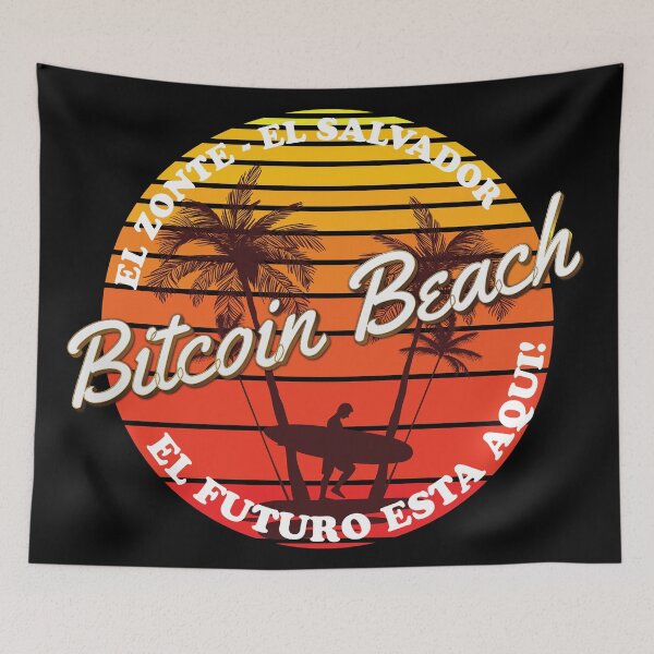 Item preview, Bitcoin Beach, El Zonte, El Salvador, El Futuro Esta Aqui! designed and sold by johnta17.