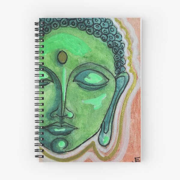 Item preview, Green Buddha Meditation Artwork by Jolene Edwards designed and sold by CurlyClaraBelle.
