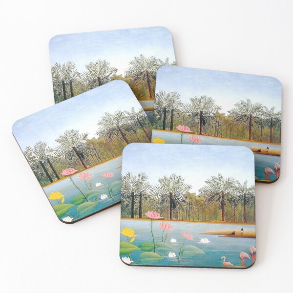 Item preview, Henri Rousseau - The Flamingos  famous painting designed and sold by TeeARTHY.