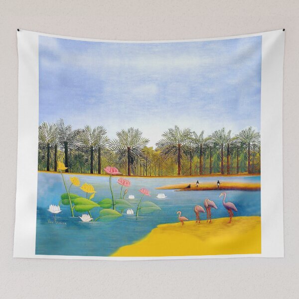 Item preview, Henri Rousseau - The Flamingos  famous painting designed and sold by TeeARTHY.