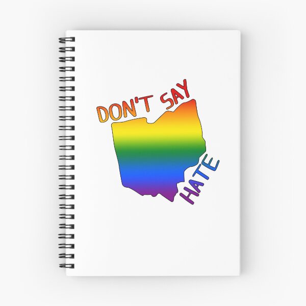 Item preview, Don't Say Hate - Oppose Don't Say Gay - Rainbow Ohio Silhouette - LGBTQIA2S+ designed and sold by SayWhatYouFeel.