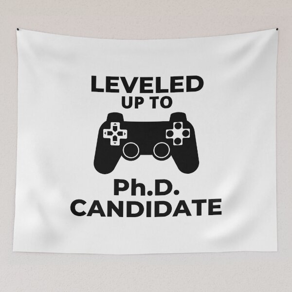 Item preview, Phd Degree Gift - Leveled Up To Ph.D. Candidate - Doctorate Degree Gift, Thesis Defense, Dissertation Defense, Graduation, phinished designed and sold by jadedscientist.
