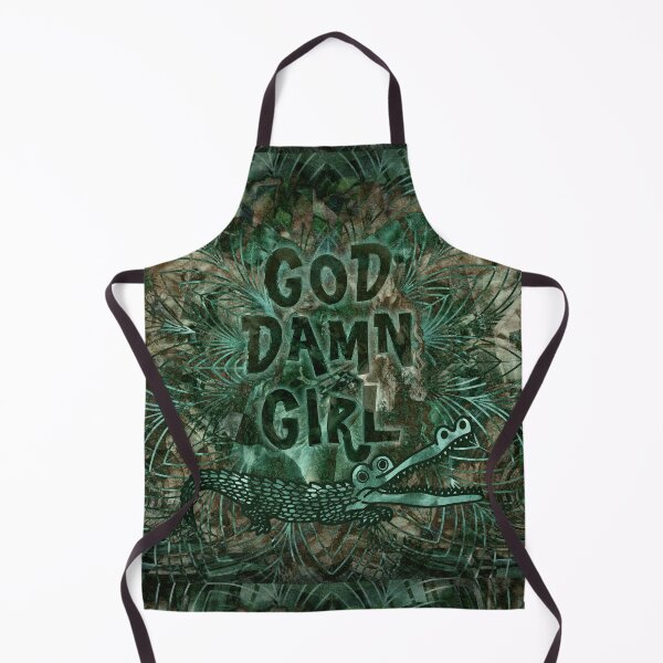 Item preview, God Damn Girl - Green Paisley Version designed and sold by QGPennyworth.