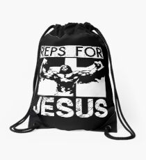 Reps For Jesus Drawstring Bag