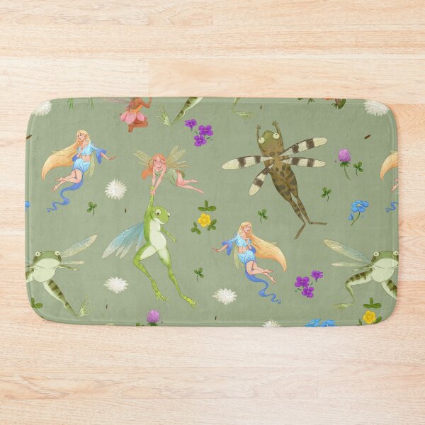 Item preview, Faeries and flying frogs | sage green designed and sold by Maysoulrose.