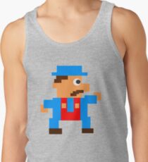 Retro Video Game Character in Pixels Tank Top