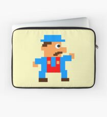 Retro Video Game Character in Pixels Laptop Sleeve