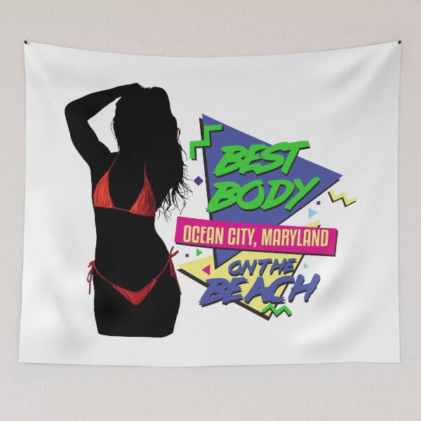 Item preview, Best Body On The Beach, Ocean City, MD designed and sold by TeeArcade84.