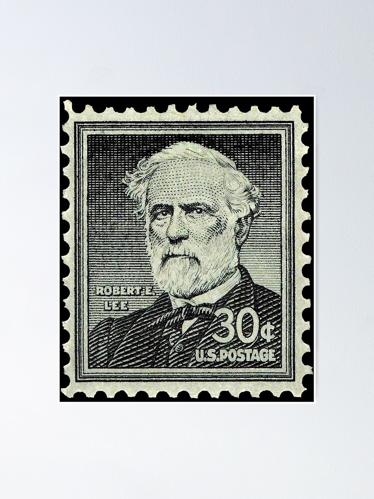 "Vintage Postage Stamp General Robert E. Lee" Poster for Sale by