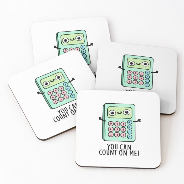 Item preview, You Can Count On Me Funny Calculator Puns  designed and sold by punnybone.