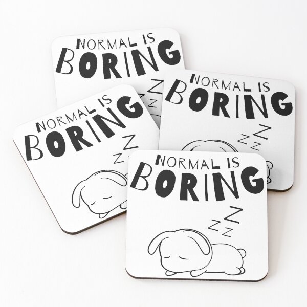 Item preview, Normal Is Boring. Dog Lover Design. designed and sold by That Cheeky Tee.