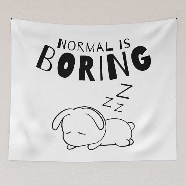 Item preview, Normal Is Boring. Dog Lover Design. designed and sold by That Cheeky Tee.