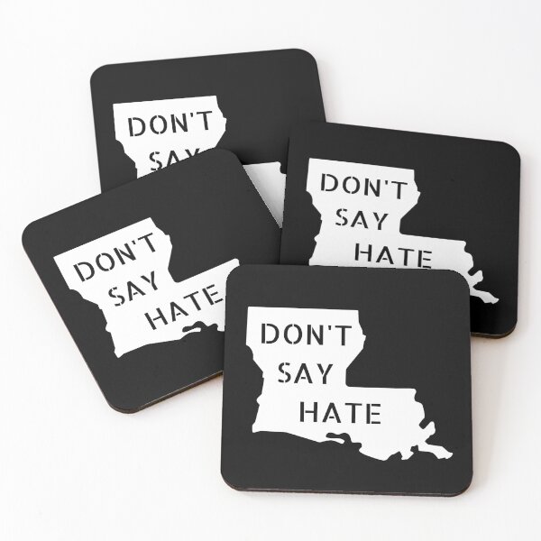 Item preview, Don't Say Hate - Oppose Don't Say Gay - Louisiana Silhouette - LGBTQIA2S+ designed and sold by SayWhatYouFeel.