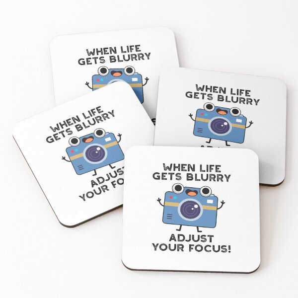 Item preview, When Life Gets Blurry Adjust Your Focus Funny Camera Puns  designed and sold by punnybone.