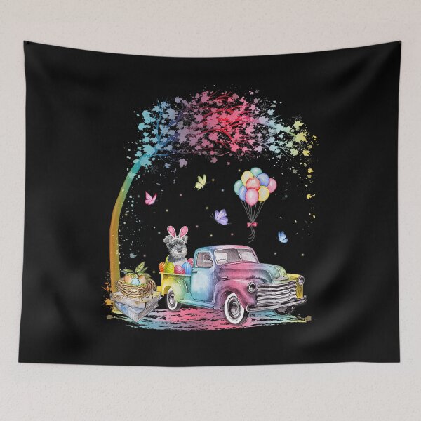 Item preview, Easter Truck Schnauzer designed and sold by tranhungtdu.