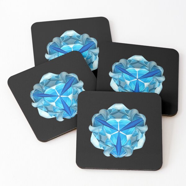 Item preview, Origami flowers, blue cube designed and sold by Meo Design.