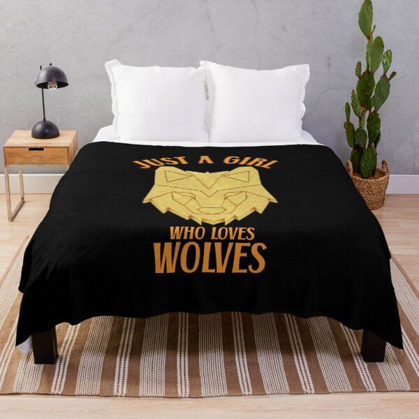 Item preview, JUST A GIRL WHO LOVES WOLVES designed and sold by the Zarock Shop.