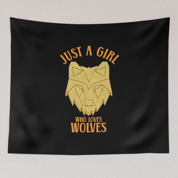 Item preview, JUST A GIRL WHO LOVES WOLVES designed and sold by the Zarock Shop.