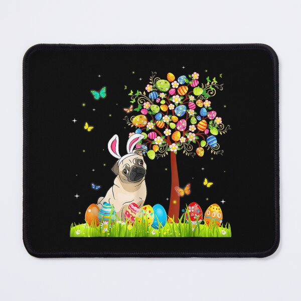 Item preview, Bunny Pug Easter  designed and sold by tranhungtdu.
