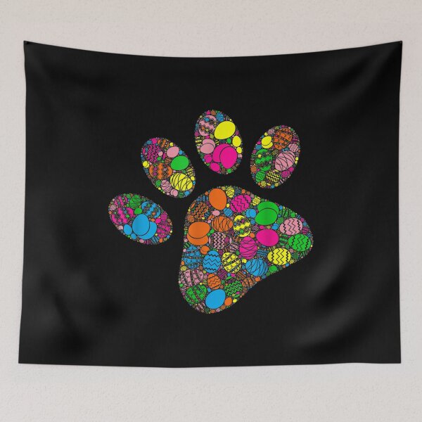 Item preview, Colorful Egg Dog Paw designed and sold by tranhungtdu.