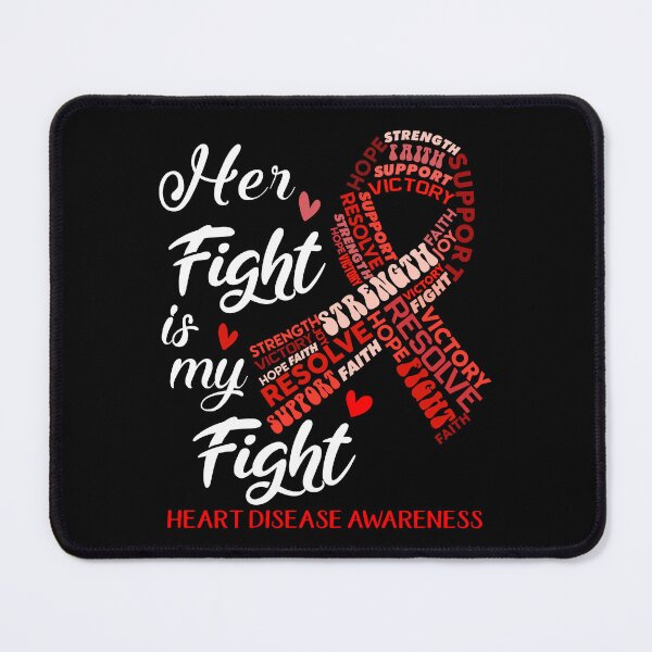 Item preview, Heart Disease Warrior, Her Fight is my Fight Heart Disease Awareness designed and sold by Greggwillard.