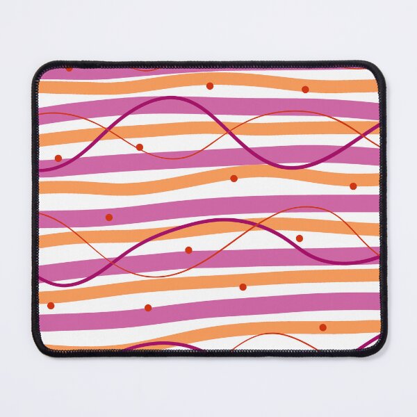Item preview, Fun Wavy Pattern in Pink and Orange designed and sold by Ispeakgeek.