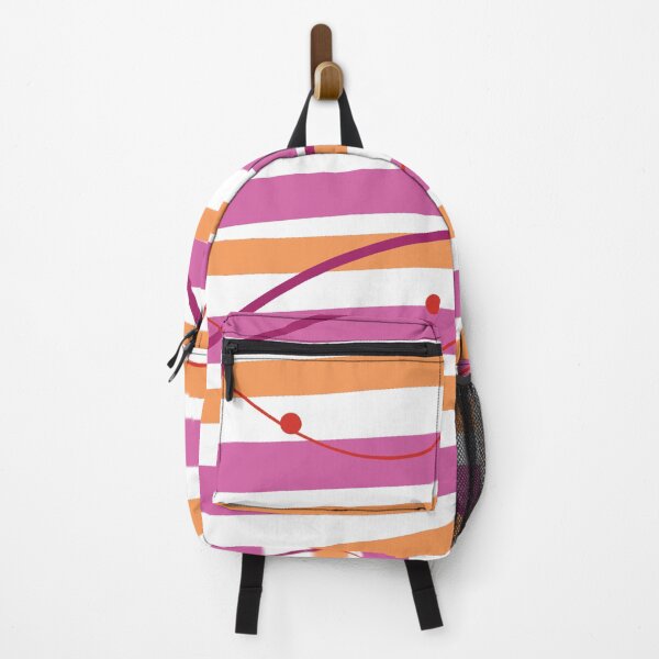 Item preview, Fun Wavy Pattern in Pink and Orange designed and sold by Ispeakgeek.