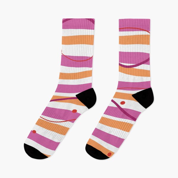 Item preview, Fun Wavy Pattern in Pink and Orange designed and sold by Ispeakgeek.