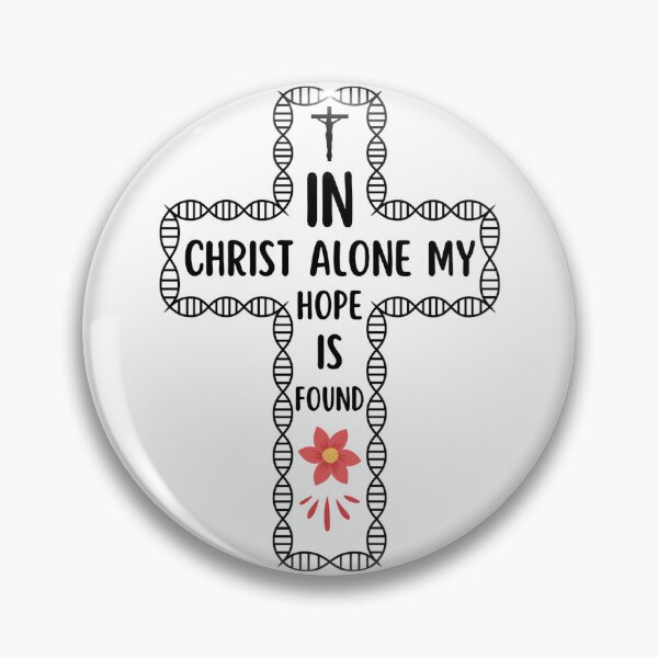 Item preview, In Christ Alone My Hope Is Found | Christian Quotes Watercolor Flower designed and sold by chetan786.