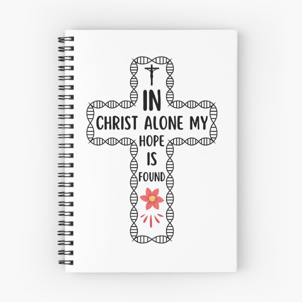 Item preview, In Christ Alone My Hope Is Found | Christian Quotes Watercolor Flower designed and sold by chetan786.