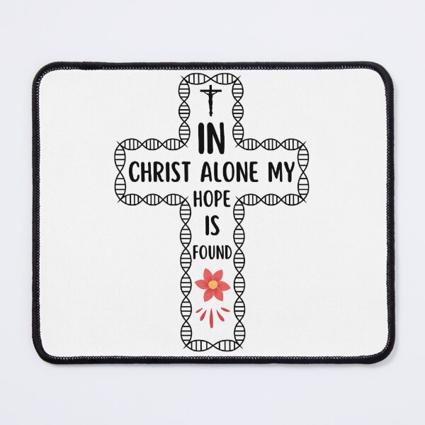 Item preview, In Christ Alone My Hope Is Found | Christian Quotes Watercolor Flower designed and sold by chetan786.