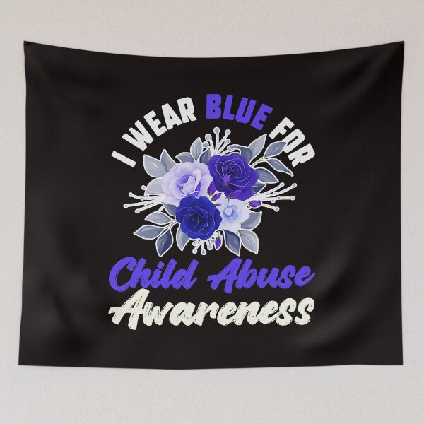 Item preview, Child Abuse Awareness Blue Ribbon Prevention Month Support designed and sold by TomGiantDesigns.