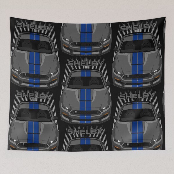 Item preview, Ford Mustang Shelby GT350 2015 - 2020 - Magnetic Grey - Blue Stripes  designed and sold by KimberlyL61530.
