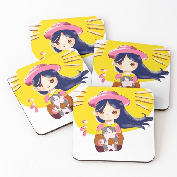Item preview, cute girl with a cat designed and sold by EnggarP.