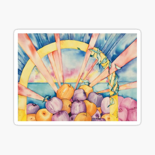 Apple Wellness Happy Days Sticker