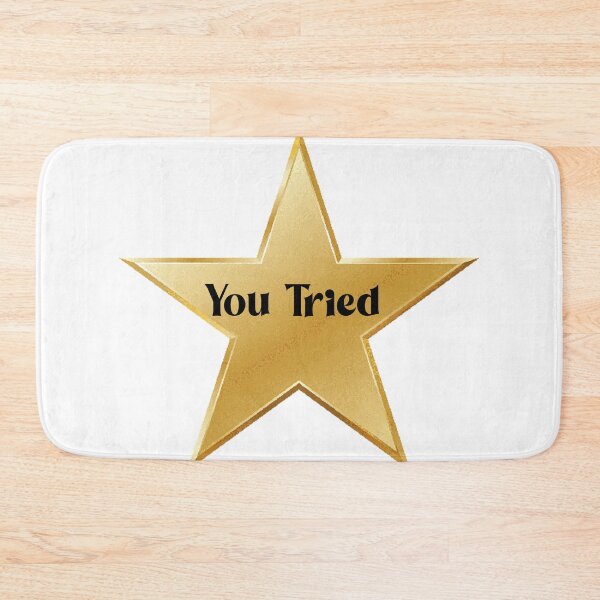 Item preview, You Tried Gold Star -  Meme Metallic Gold Comic Sans Yellow Stars Shiny designed and sold by Farid1Shop.