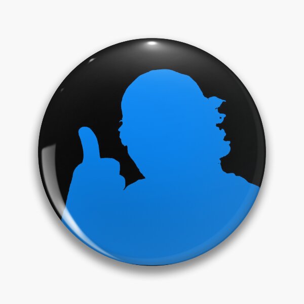 Artikelvorschau, Teachurb Daumen hoch Silhouette Gamer Brand Streamer Blau entworfen und verkauft von TeachUrb.