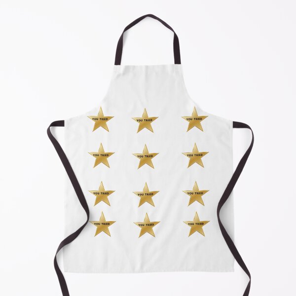 Item preview, You Tried Gold Star - Metallic Gold Comic Sans Yellow Stars Shiny designed and sold by Farid1Shop.